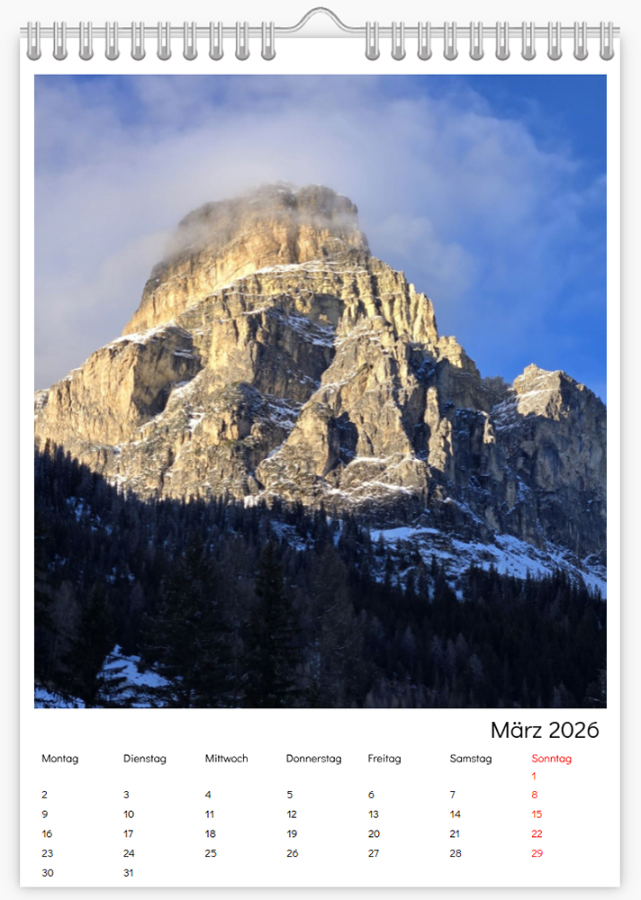 Wandkalender - Schablone ID 9