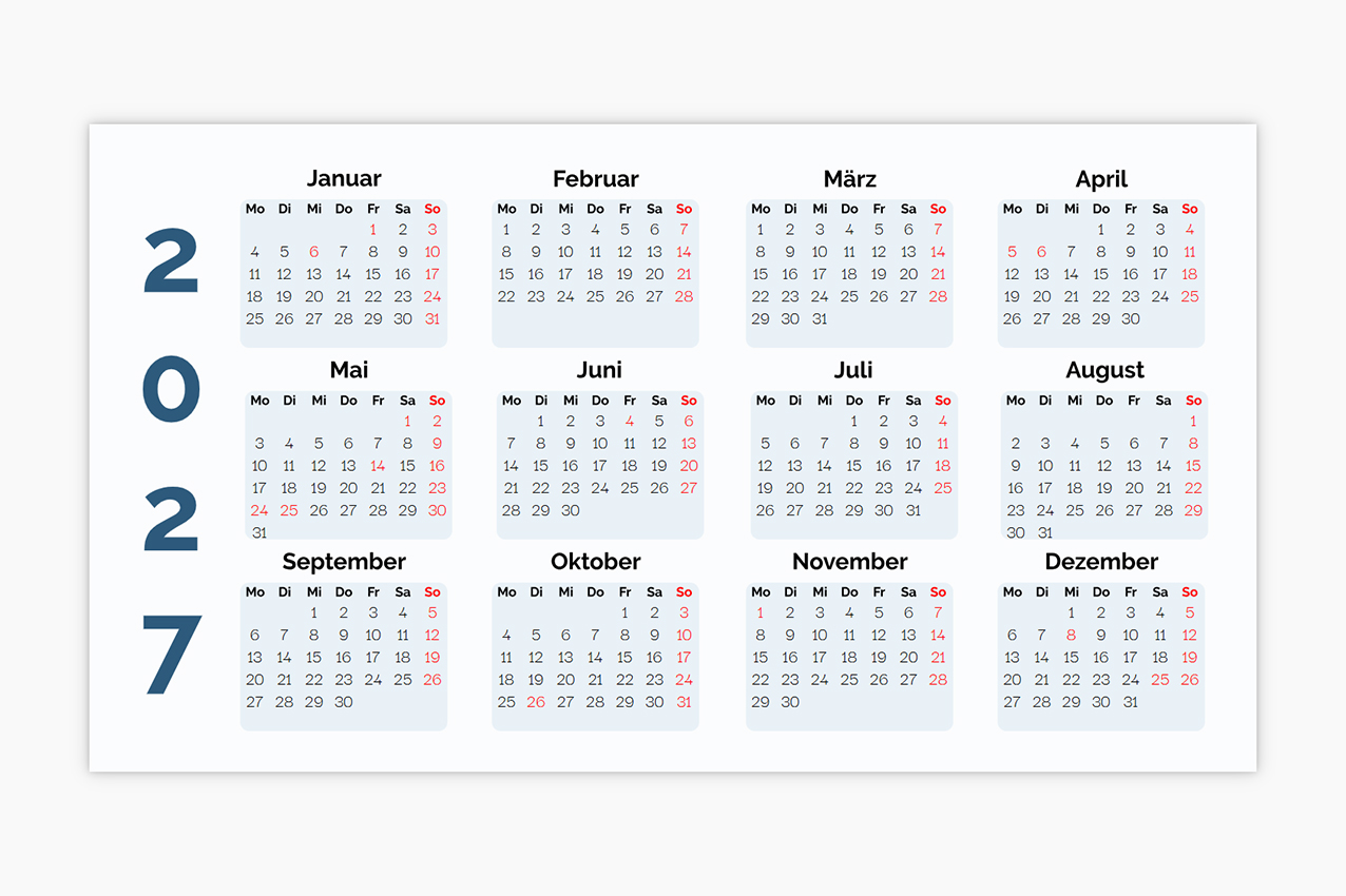 Taschenkalender - Schablone ID 636