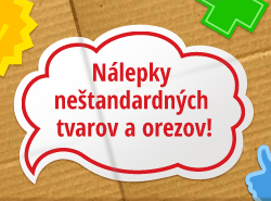 Nálepky neštandardných tvarov a orezov