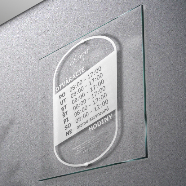 Nálepky: Označenie prevádzky - otváracie hodiny