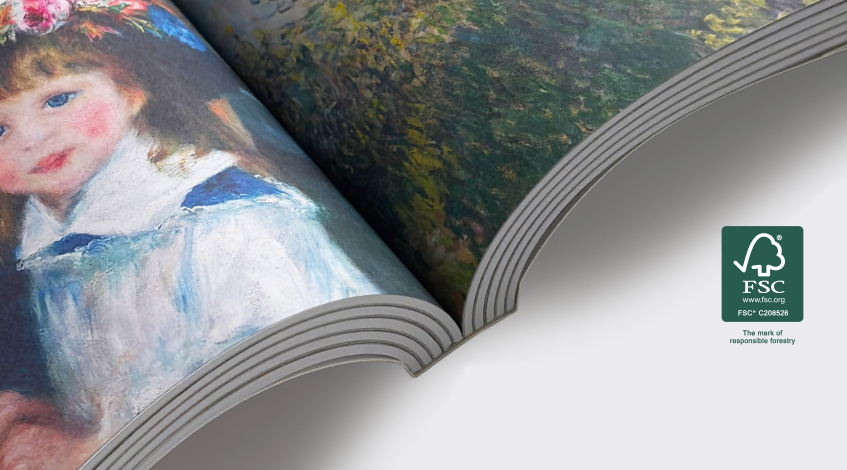Buchpapier – weiß mit FSC® (0,1 mm / 80 g/m²)