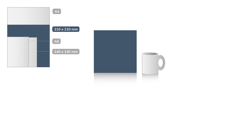 Velký čtverec – 210 × 210 mm