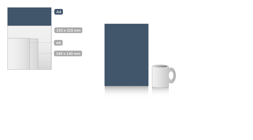 A4 – 210 × 297 mm