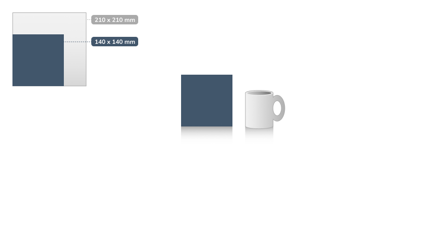 Malý štvorec – 140 × 140 mm