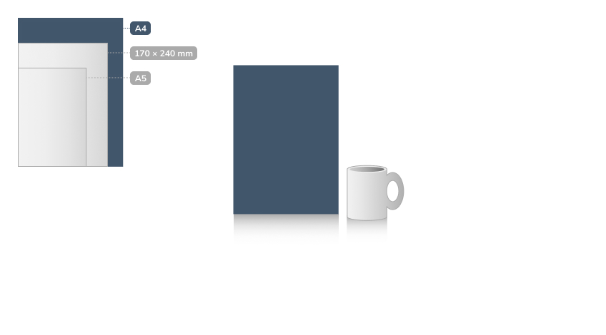 A4 – 210 × 297 mm