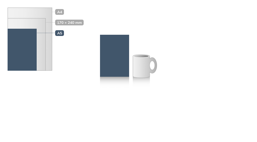 A5 – 148 × 210 mm