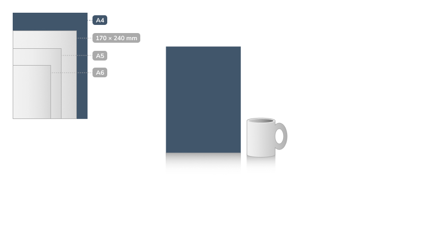 A4 – 210 × 297 mm