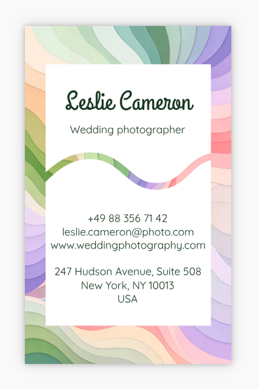 Visitenkarten - Schablone ID 77