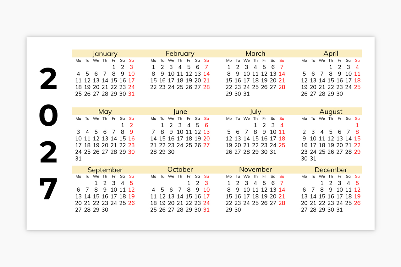 Pocket Calendars - Template ID 642